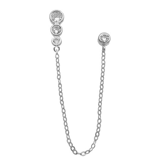 piercing plata earcuff